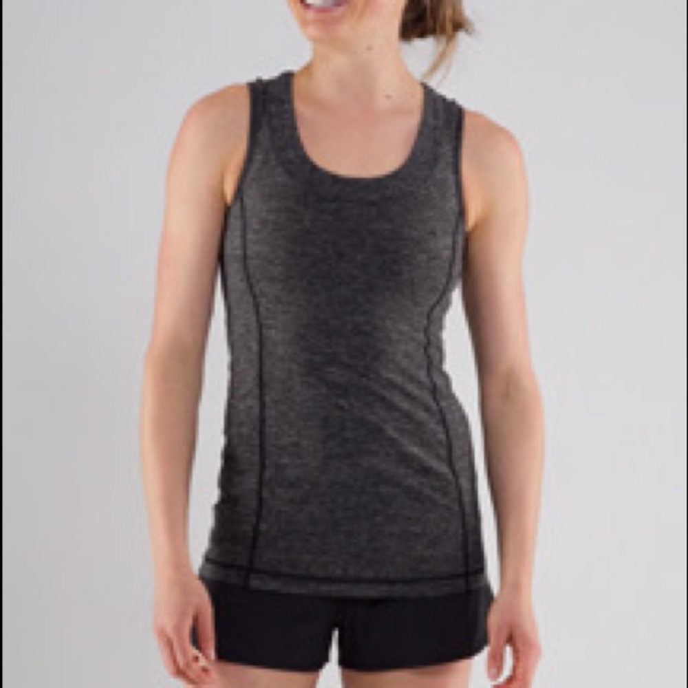 LULULEMON HEATHERED GREY DASH TANK II